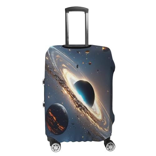 Universe Luggage Cover, Elastic Luggage Protector Fits 19-32in Suitcases, Washable & Anti-Scratch Suitcase Cover for Men Women L4