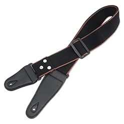 Skyzone Sangle guitare, sangle de guitare acoustique en coton doux avec cuir artificiel Sangle de guitare noire pour… - Les Beatles, Paul McCartney, John Lennon, RIngo Starr, George Harrison Skyzone Sangle guitare, sangle de guitare acoustique en coton doux avec cuir artificiel Sangle de guitare noire pour… – Image 7