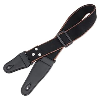 Skyzone Sangle guitare, sangle de guitare acoustique en coton doux avec cuir artificiel Sangle de guitare noire pour… - Les Beatles, Paul McCartney, John Lennon, RIngo Starr, George Harrison Skyzone Sangle guitare, sangle de guitare acoustique en coton doux avec cuir artificiel Sangle de guitare noire pour… – Image 7