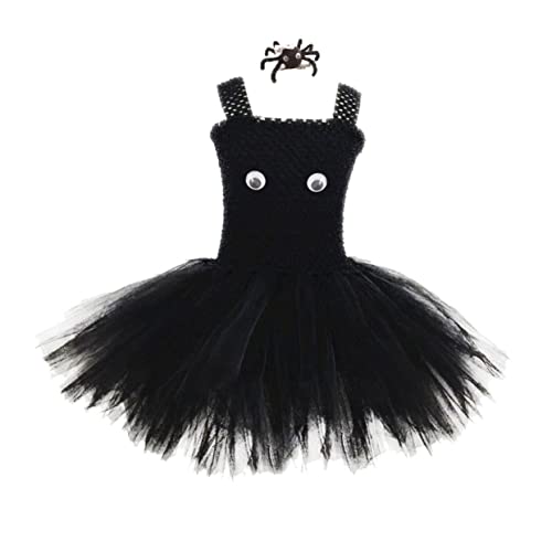SHOWERORO 1 Conjunto Vestido Formal Preto Fantasias De Halloween Vestido Cosplay Tutu De Halloween G
