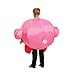 Disguise Kirby Inflatable Costume For Kids, Official Kirby Inflating Jumpsuit And Fan Up To Kid's Medium