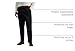Haggar mens Premium No Iron Khaki Classic Fit Expandable Waist Flat Front Pant, Black, 34x30