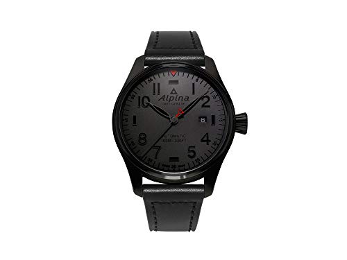 Montre Automatique Alpina Startimer Pilot Shadow Line, AL-525, PVD, Noir, Jour