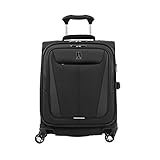Travelpro Maxlite 5 Maleta de Cabina 4 Ruedas 55x40x20 cm Blanda, Ultraligera, Expansible y Resistente 39 litros Equipaje de Viaje Avión Color Negro Garantía 5 Años