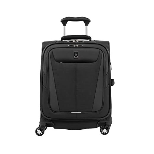 Travelpro Maxlite 5 Maleta de Cabina 4 Ruedas 55x40x20 cm Blanda, Ultraligera, Expansible y Resistente 39 litros Equipaje de Viaje Avión Color Negro Garantía 5 Años