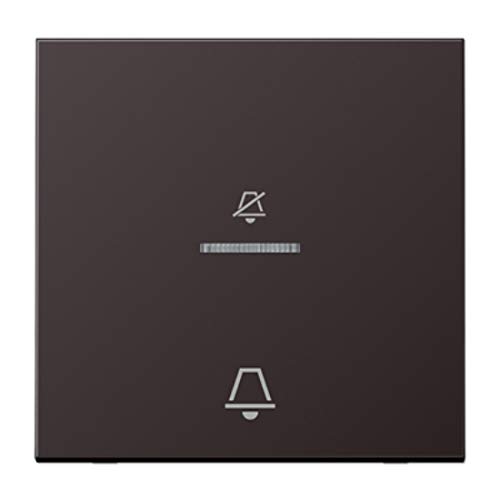 Touche timbre-hôtel noir pour installation en extérieur
