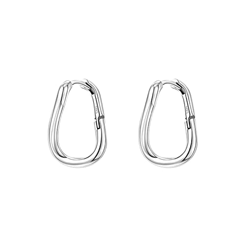 Boucles d'oreilles créoles minimalistes bijoux en argent sterling 925 pour femme et fille