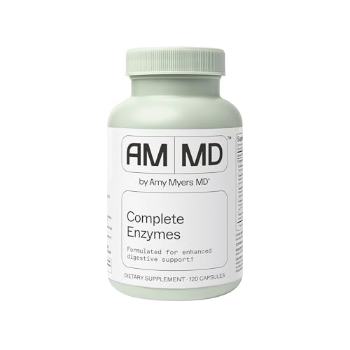 Amy Myers MD Complete Enzymes - Gut Care & Digestive Health Support Supplement - Daily Healthy Microbiome Support Nutritional Supplement - 120 Capsules Amy Myers MD Complete Enzymes - Gut Care & Digestive Health Support Supplement - Daily Healthy Microbiome Support Nutritional Supplement - 120 Capsules