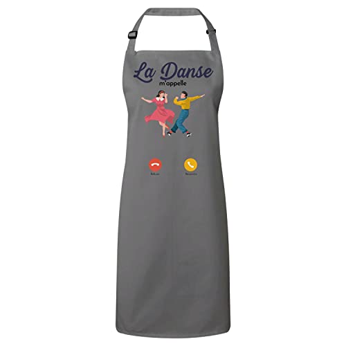 Tablier de cuisine La Danse M'Appelle Passion Musique bavette réglable imprimé
