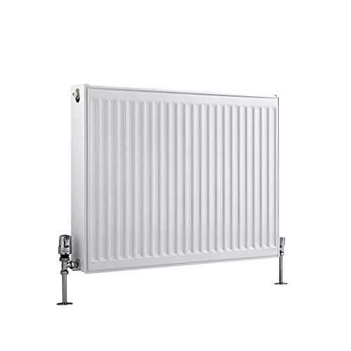 Image of Milano Compact White Type 22 Horizontal Double Panel Convector Radiator - 600mm x 700mm