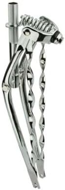 Lowrider 26" Classic Spring Fork 1" W/Twisted Bars Chrome. Bike Fork, Bicycle Fork, Bike Fork Bicycle Fork, Beach Cruiser Fork, Stretch Cruiser for, Limo