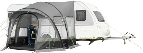 BERGER Garda Air Luftvorzelt | Wohnwagenvorzelt Teilvorzelt aufblasbar | Schnellaufbau Zelt Vorzelt für Wohnwagen Camping Wohnmobil Caravan | 3x3m, Anbauhöhe 240-255cm, 15 kg