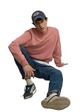 SILBON Sudadera Summer Coral para Hombre Talla L