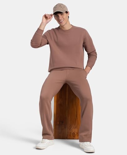 Image of Jockey US92 Men Super Combed Cotton Rich Fleece Sweatshirt with StayWarm Technology