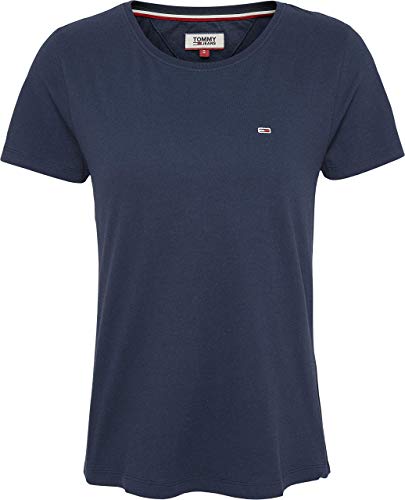 Tommy Jeans Women's TJW SOFT JERSEY TEE TJW SOFT JERSEY TEE, Twilight Navy, M