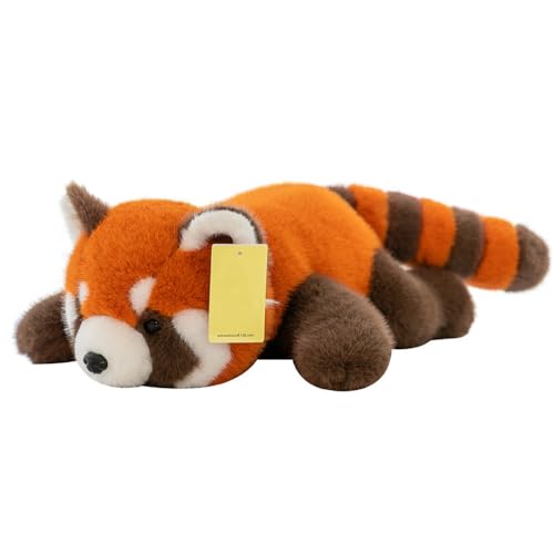 NatureMan Red Panda Weighted Plush Toy 30cm Lifelike Red Panda Stuffed Animal Plushie for Adults Kids Birthday Gift