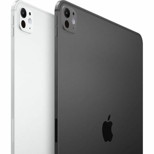 Apple iPad Pro 11 (M4) : Écran Ultra Retina XDR, 256 Go, Caméra Avant 12 Mpx Horizontale/Appareil Photo arrière 12 Mpx, Scanner LiDAR, Wi-FI 6E, Autonomie d’Une journée, Verre Standard — Noir sidéral