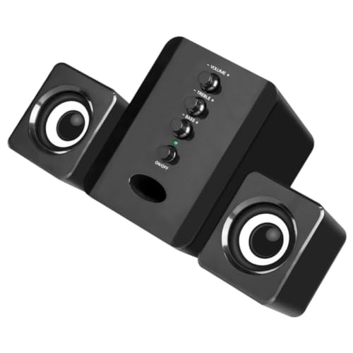 Altavoz para ordenador USB compacto ideal para optimizar el espacio en tu mesa de oficina