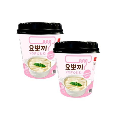 Korean Market | Yopokki Coreano sabor carbono | 140 g, pacote de 2