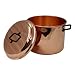 Produktbild Copper Garden Kupfertopf glatt 8 Liter I Kochtopf mit Eisengriffen & Deckel I Topf mit 24 cm Durchmesser I Kupfer Topf für offenes Feuer I idealer Wärmeverteilung I für Gas- & Elektroherd geeignet