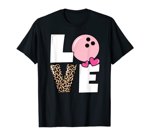 Cute Love Bowling Bowler Women Girls Bowling T-Shirt #TOP28