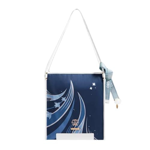 Sac bandoulière Genshin avec impression personnage et compartiments pour l'école