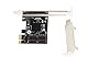 KALEA-INFORMATIQUE PCI Express PCIe Controller-Karte mit 4 Ports für SATA 3 6G-Festplatten mit Marvell 88SE9215 Chipsatz. High und Low Profile Winkel.