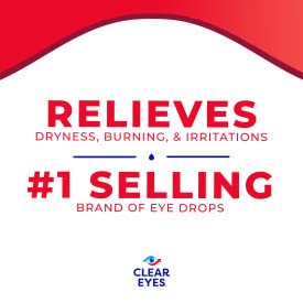 Clear Eyes | Maximum Redness Relief Eye Drops | Up to 12 Hours of Soothing Comfort | 1 oz | Pack of 4