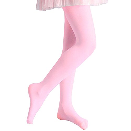 Evelin LEE Girls High Elastic Stockings Dance Footed Tights Pantyhose Dress Sock