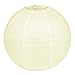 LIHAO 12"(30cm) Lanterne Rotonde di Carta, Decorazione per Festa Nozze Giardino Matrimonio (1pz, Champagne)