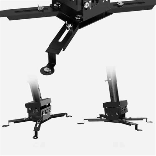 Soporte proyector techo universal ajustable negro para colgar proyector telescopico fijo 4