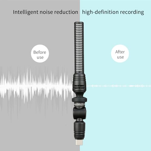 Image of Saramonic SmartMic5 UC Unidirectional Micro-Shotgun Mic w /USB-C for iPhone 15, Android Devices & Newer iPads
