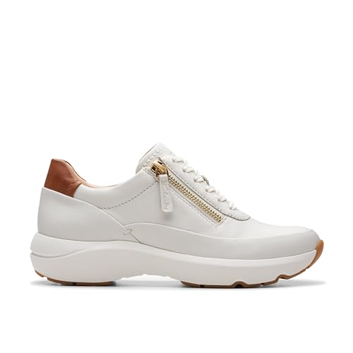 Clarks   Tivoli Zip, Zapatillas, Off White Lea,