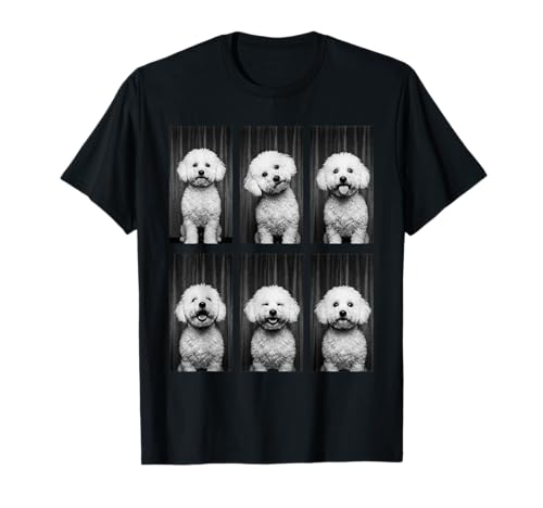 Bichon Frise Photobooth Dog Owner Funny Animal Portrait T-Shirt