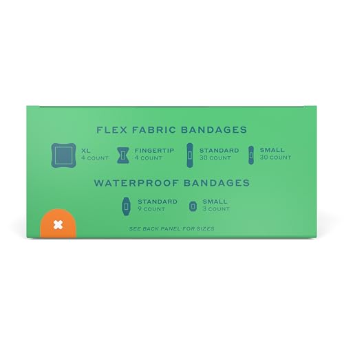 Welly Bandage Family Pack | Adhesive Flexible Fabric & Waterproof Bandages | Assorted Shapes and Patterns for Minor Cuts, Scrapes, and Wounds - 80 Count - Thumbnail 4