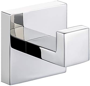 TURS Bathroom Hooks SUS 304 Stainless Steel Towel Hooks for Bathrooms Wall Mounted Chrome Wall Hooks Robe Hook Chrome Anti-Rust Waterproof for Kitchen Bathroom Office Closet K7001P (Robe Hook)
