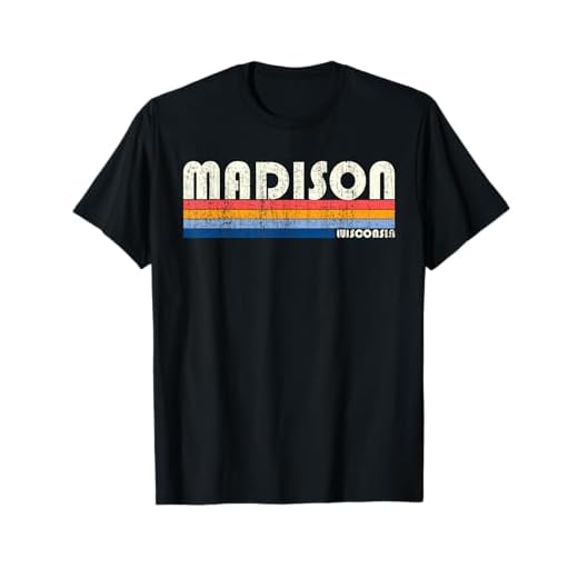 Vintage 70s 80s Style Madison WI T-Shirt