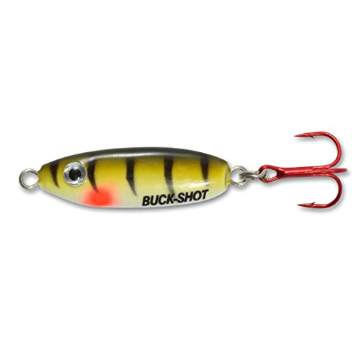 Northland Tackle Bruvs4-23 Buck-Shot Spoon Bait, Cd, Green Perch, 1/4 Oz #TOP3