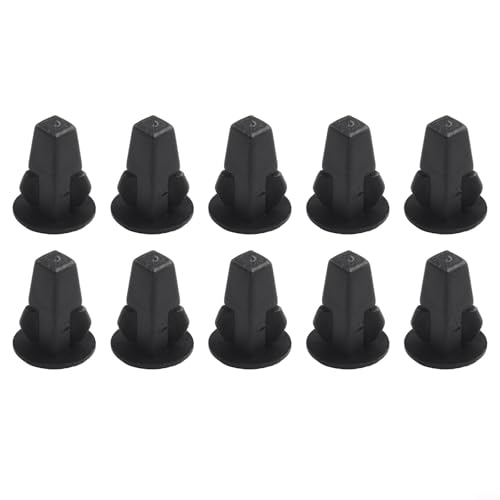 Gdfnmogo 50 remaches de plástico negro para remache de repuesto de moldura de auto de 90189 para 06013