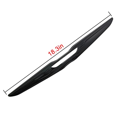 Kolya Glossy Black Rear Door Trunk Lid Center Emblem Badge Cover Molding Trim For 2011-2022 Chrysler 300 300C #TOP1