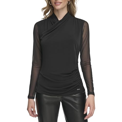 Image of Calvin Klein Women's Wrap Knit Long Sleeve