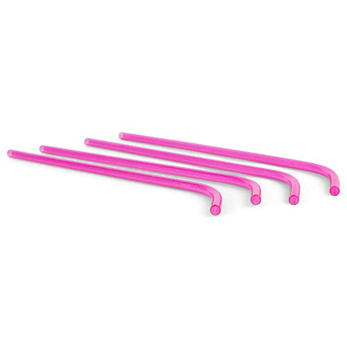 Pitillos acrílicos reutilizables de 15 pulgadas, 4 unidades miniatura 5