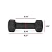 CAP Barbell Black Neoprene Coated Dumbbell, 3 lb Single