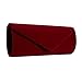 Jubileens Wedding Evening Party Velvet Clutch Bag Retro Envelope Cross Body Handbag (wine red)