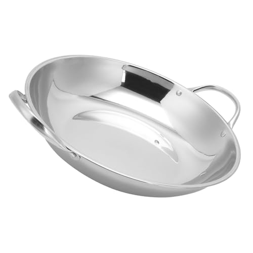 Wok de acero inoxidable plano Zerodeko 25x24x5 cm miniatura 1