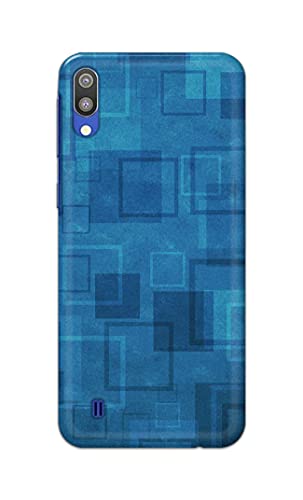 Image of Printed Hard Back Cover Case for Samsung Galaxy M10 Back Cover (Plain Azure Blue) -1302