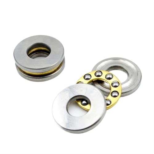 10pcs Mini Thrust Ball Bearing F2-6M F2.5-6M F3-8M F5-10M F6-12M F8-22M F8-16M F10-18M F12-21M Miniature Axial Ball Bearings(F5-