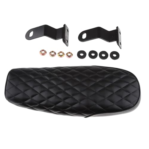 Asiento plano de moto con rombos de cuero para solucionar la comodidad en chopper 4