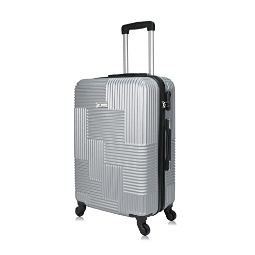 Senator-Hard-Case-Checked-Bag-24-Inches-Medium-Suitcase-with-Wheels-for-Unisex--KH110-ABS-Lightweight-Hard-Shell-Luggage-with-Spinner-Wheels-4-Checked-Luggage-24-Inch-Silver Senator Hard Case Checked Bag 24 Inches Medium Suitcase with Wheels for Unisex – KH110 | ABS Lightweight Hard Shell Luggage with Spinner Wheels 4 (Checked Luggage 24-Inch, Silver)