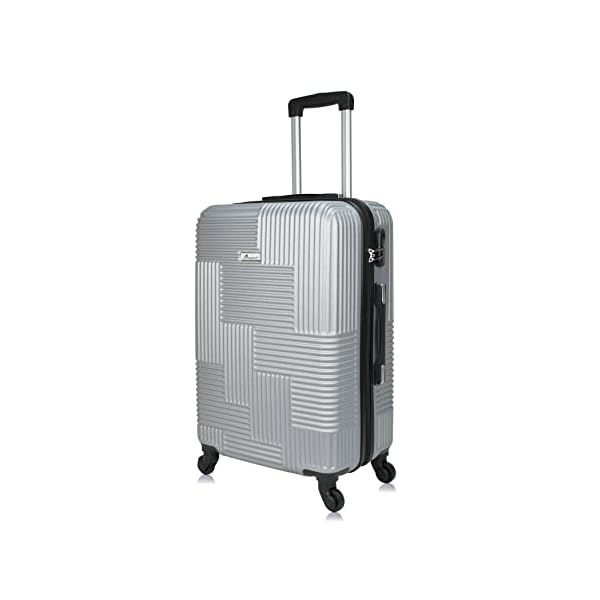 Senator-Hard-Case-Checked-Bag-24-Inches-Medium-Suitcase-with-Wheels-for-Unisex--KH110-ABS-Lightweight-Hard-Shell-Luggage-with-Spinner-Wheels-4-Checked-Luggage-24-Inch-Silver Senator Hard Case Checked Bag 24 Inches Medium Suitcase with Wheels for Unisex – KH110 | ABS Lightweight Hard Shell Luggage with Spinner Wheels 4 (Checked Luggage 24-Inch, Silver)